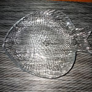 Set of 4 cystal fish shaped Hor d'oeuvre b